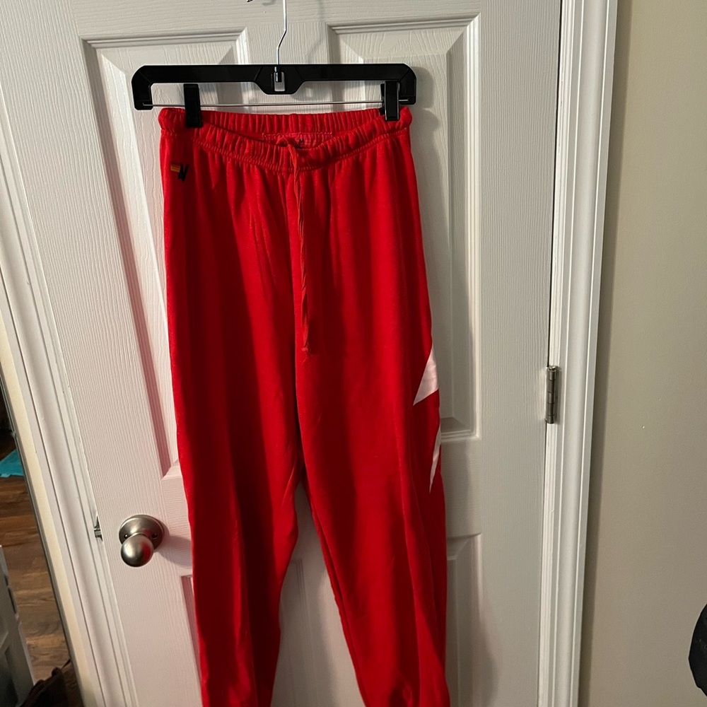 Aviator Nation Vibrant Red Joggers